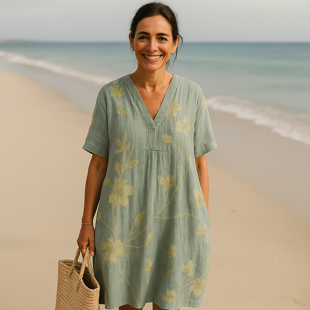 Imelda | Elegante vestido geométrico