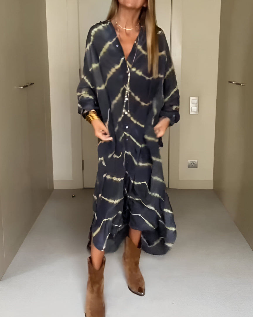 Julia | Vestido Maxi a Rayas