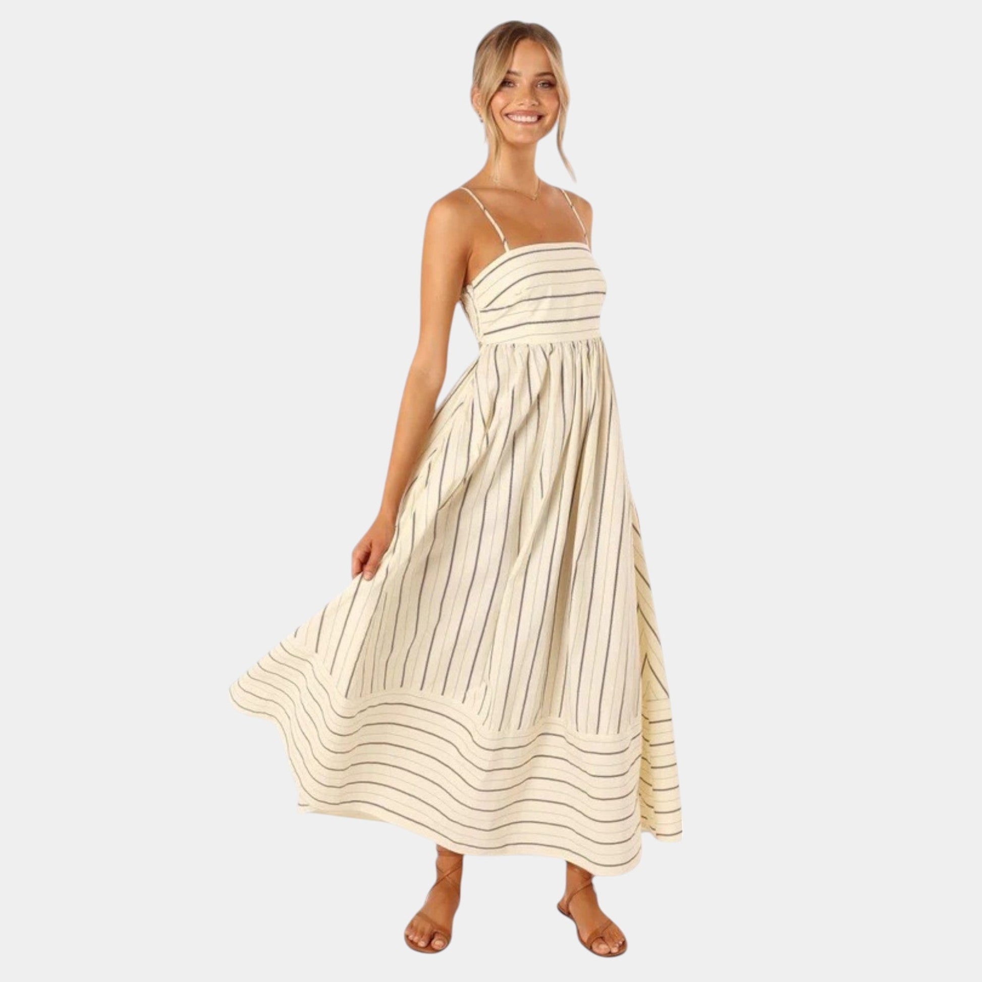 Rosa - Vestido Casual a Rayas