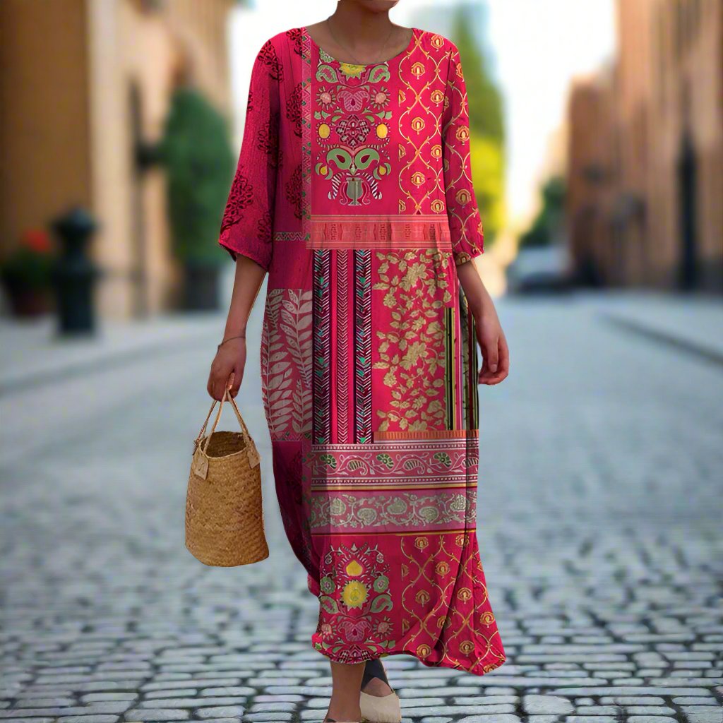 Marlene | Vestido boho maxy suelto