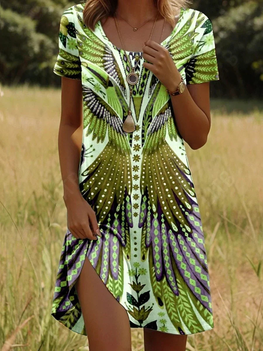 Stelina™ | Vestido corto de verano con estampado de moda