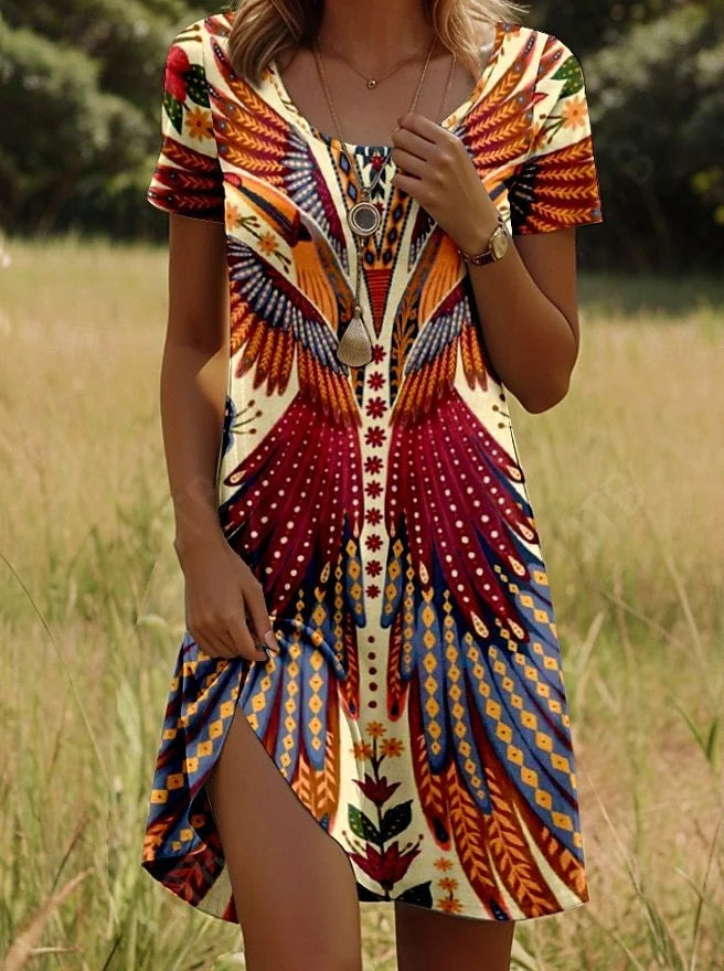 Stelina™ | Vestido corto de verano con estampado de moda